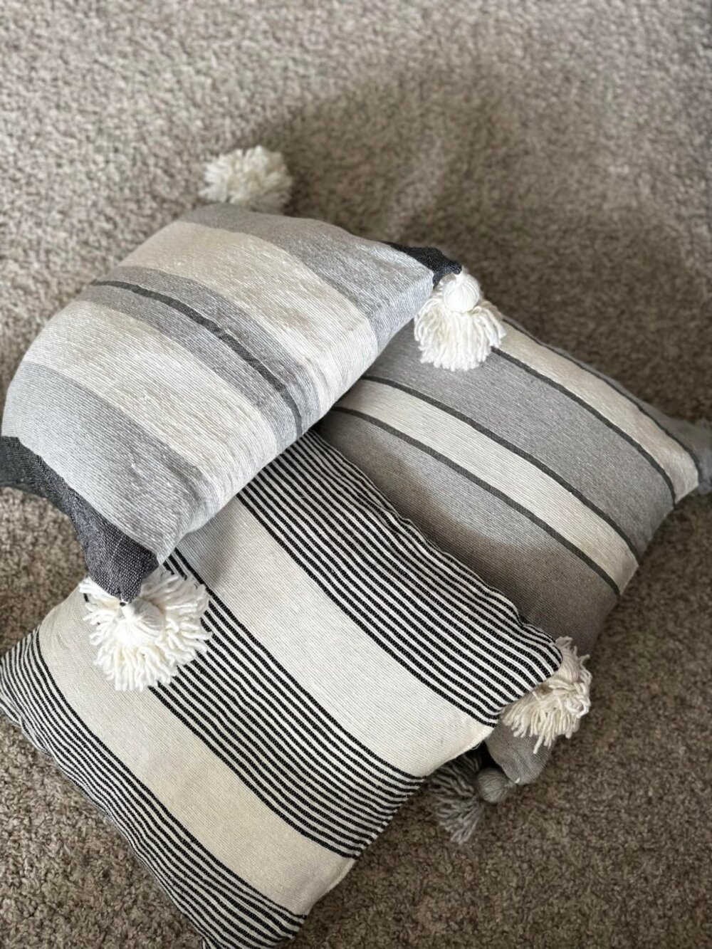 50% TODAY'S SHOW NEW cotton throw Pillow Cover with tassels